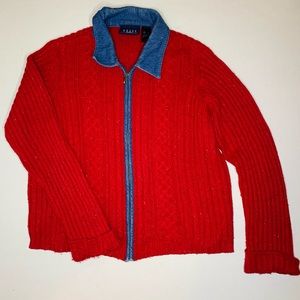 Vintage zip up sweater